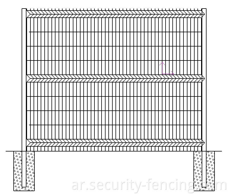 مسحوق مطلي بملحيل شبكية سور PVC Slats سياج الخصوص